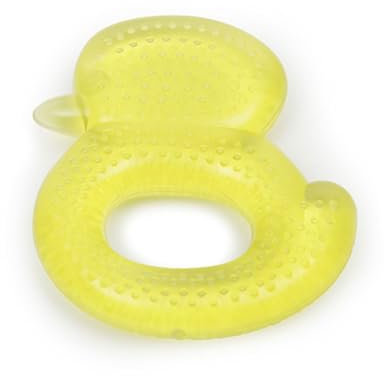 Beißring Ente T1199 gelb, Kühlbeißring als Zahnungshilfe massiert und lindert