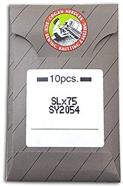10 Organ SLX75 SERGER OVERLOCK 2054 16X75 Singer 14U Sewing Needle Sharp OR Ball Point Multiple Sizes! (Metric 80/12 (Sharp))