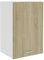 vidaXL Hängeschrank 2 Regalböden Küche Schrank Einbauküche Küchenzeile Küchenmöbel Oberschrank Küchenschrank Sonoma-Eiche 39,5x31x60cm Holzwerkstoff