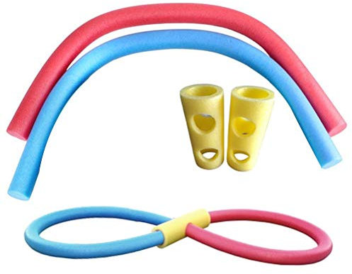 YOISMO 2 Stück Schaumstoff-Nudeln, Schwimmhilfe Schwimmbäder, Holzscheite, Nudeln, gute Stärke und Flexibilität, 150 cm hohl, Schaumstoff, Pool-Schwimmnudeln mit 2