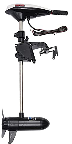 45LBS Electric Boat Motor YUNRUX Retractable Handle Outboard Electric Motor Boat Electric Motor Boat Motor Outboard Motor Boat Motor Electric Recommended Battery Model: 12v100AH