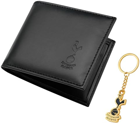 Tottenham Hotspur F.C. Sports Fan Wallet Accessories Set with Card Slots & Coin Pocket, Supporters' Gear - Spurs Gifts for Men