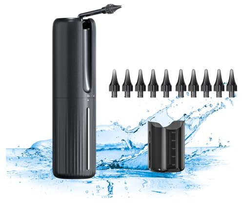 Entfernung von Ohrenschmalz, Ohrspülsystem mit 4 Druckmodi, Einhandbedienung, Elektrischer Ohrenreiniger, Sicherer, Effektiver Elektrischer Stream Wush-Ohrreiniger mit 9 Düsen