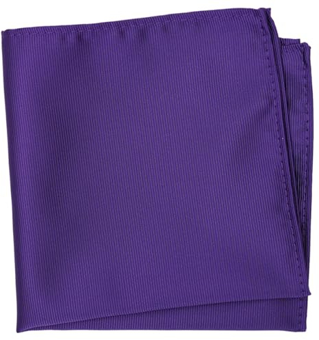 ZENXUS Solid Regency Purple Pocket Square for Men