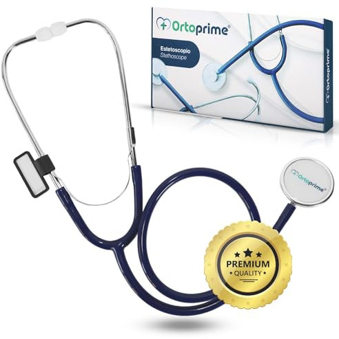 OrtoPrime Stetoscopio Professionale Medico – Fonendoscopio Clinico Leggero per Adulti e Bambini – Stetoscopio Pediatrico Preciso per Uso in Medicina - fonendoscopio infermiere stetofonendoscopio