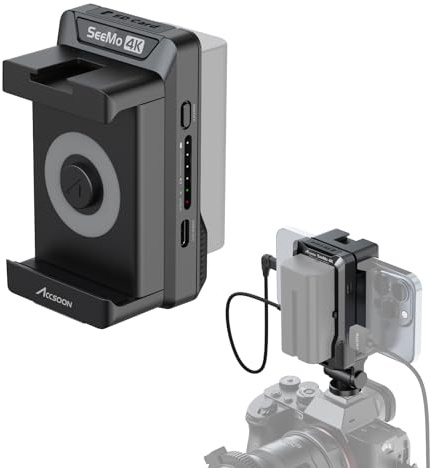 Accsoon - SeeMo Pro 4K for iOS - MFI Certified Video Capture Adapter HDMI to USB-C/Lightning