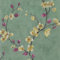 Honcet Self Adhesive Wallpaper Floral, Sticky Back Plastic Patterned Flower 44x300cm, Peel and Stick Wallpaper Green for Wall, Furniture, Living Room Vintage