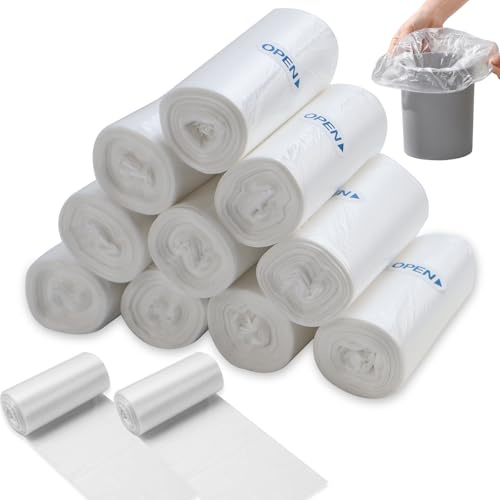 FAELNK Sacchi per la Spazzatura Piccoli 3L, 360stk, Mini Sacchi per la Spazzatura per Mini Tavolo Cestino Bagno Ufficio Auto Sacchetto per la Spazzatura Cibo Sacchetto per la Spazzatura