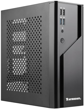 D32R Mini ITX Case SFF Small Form Factor Mini-Tower HTPC Computer Cases Vented Panels 0.8mm SPCC PC Chassis Suitable for Mini ITX Motherboards of 170 * 170mm