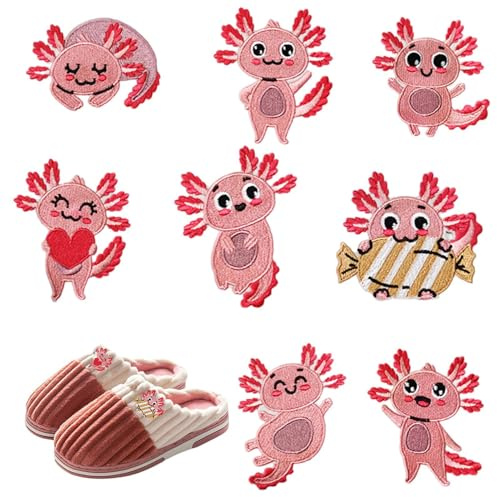 Charming Stitchs Craft Badges - Set di design animali dai dettagli con bordo morbido, adesivo affidabile da stirare, vestiti riutilizzabili, borse in tessuto, cappelli e per la casa