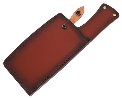 TOKIDNY Funda para cuchillo de cocina de cuero artificial resistente y duradera, protector universal para cuchillas, funda protectora práctica para uso diario y camping
