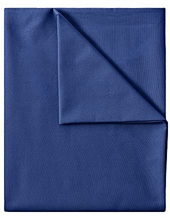 Green Mark Textilien Klassische Bettlaken – Flaches Laken aus 100% Baumwolle, ohne Gummi, hautfreundlich, pflegeleicht, bei hohen Temperaturen waschbar – Navy Blau – 180x275 cm