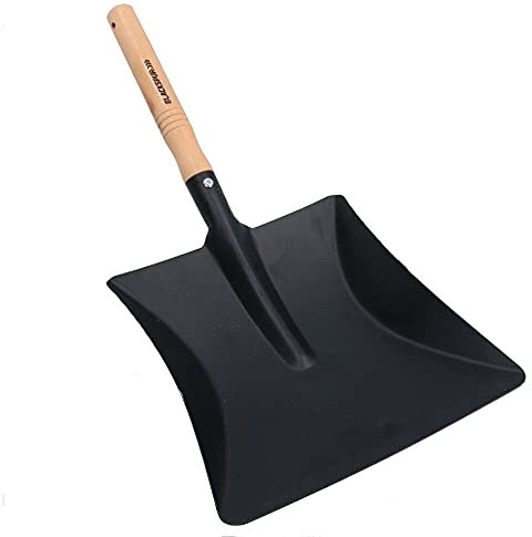 AB Tools Pala de mano para carbón de 200 mm, para chimenea, chimenea, barrido de cenizas