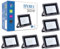 CLAR - LED Warmweiß Strahler, Garten Strahler LED, LED Strahler 30W Warmweiß, Wandleuchte Garage, Fluter LED Warmweiss, Baumstrahler Aussen LED 3000ºK (Pack 5)