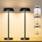 Feliigo Tischlampe Kabellos mit Touch Control,Aufladbar Akku Stufenlose Dimmbare Tischleuchte mit Nachtlicht für Schlafzimmer, Restaurant, Esstisch,Schreibtisch -2 Stück