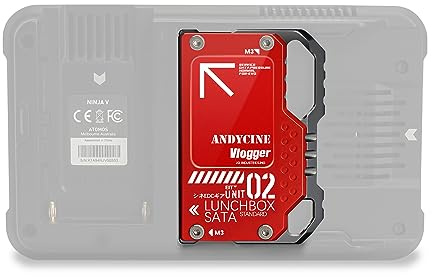 Lunchbox II SATA SSD Case, Compatible with Ninja V, V+, Flame, Inferno, Shogun Inferno, for 860 EVO/QVO 1/2TB, 870 EVO/QVO 1/2TB SSD