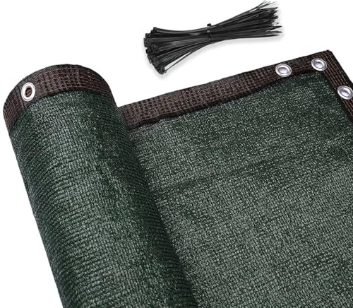 DELLNA Sichtschutz Garten, Zaunblende 1 x 5 m, Sichtschutz Zaun für Garten, Balkon und Terrasse, UV-resisten, Wetterfest, Sichtschutzzaun mit Ösen und Kabelbinder