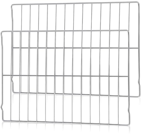 Zonon 2 Pcs Oven Racks Replacements 24-3/16 x 16 Inch Oven Grill Rack 304 Stainless Steel Compatible with Replace Range Stove