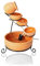 Streetwize SWGSL227 Solar Power Clay Terracotta Cascading Water Fountain Garden Outdoor Weather Resistant
