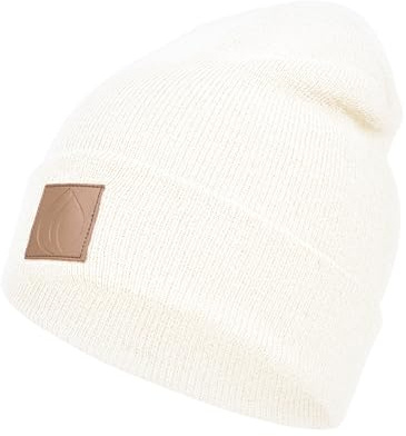 Occulto Gorro Invierno para Hombre y Mujer, Gorros Invierno con Parche de Cuero