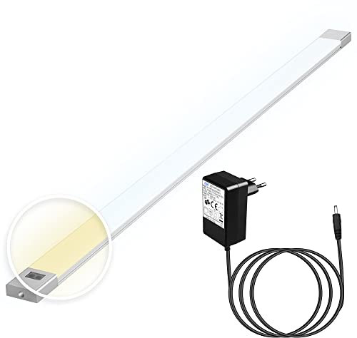 phonar 90cm LED Unterbauleuchte 2800-6000K, Sensor Switch, flach, überall montieren, aufkleben, Inklusive Alle Zubehör, LED Nachtlicht, kühles Weiß, Neutralweiß