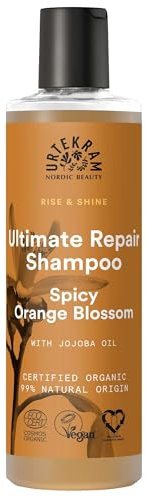 Urtekram Shampoo - Spicy Orange Blossom - Ultimate Repair - 250 ml, Vegan, Biologisch, Natürlichen Ursprungs