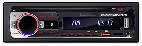 Qutsvosh Lettore nero in lega di alluminio modello 520 USB Plug-in Radio Bluetooth Vivavoce Mp3 Lettore corto Lossless Musica Universale