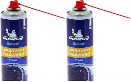 MICHELIN 008805 Moto Lubrifiant Chaîne Road, 400 ml (Lot de 2)