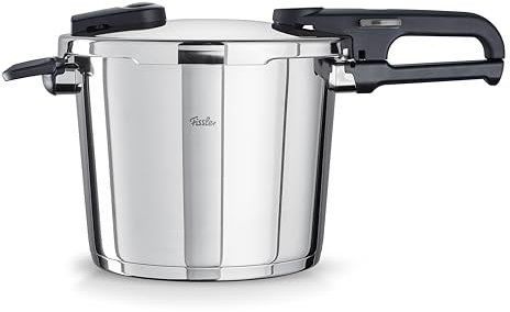 Fissler Vitaquick/Schnellkochtopf (6 L, Ø 22 cm) Edelstahl-Dampfkochtopf, 2-Garstufen, Made in Germany - Induktion