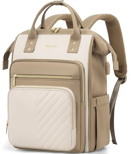 LOVEVOOK Rucksack Damen, 15,6 Zoll Laptop Schulrucksack Teenager Mädchen Wasserdicht, Elegant Reiserucksack Tagesrucksäcke Arbeitstasche, Schultasche Lehrertasche Backpack Women für Reise Uni Büro