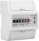 Contador de energía Contador de electricidad en carril DIN 220V, contador de electricidad digital, contador de CA monofásico 2 líneas 4P contador electrónico KWh 15 (60) A