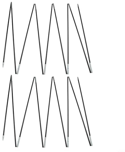 Pali pieghevoli in fibra di vetro, 2 aste di ricambio per campeggio, adatte per tende di diverse dimensioni (475)