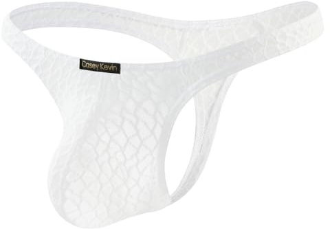 Casey Kevin Stringtrosa herr spets transparent nät stringtrosa sexiga underkläder G-string låg midja andningsbara trosor