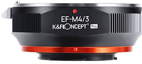 K&F Concept Lens Adapter Compatible for Canon EOS (EF/EF-S) D/SLR Lens to Micro Four Thirds (MFT, M4/3) Mount Mirrorless Camera Body with Matting Varnish Design