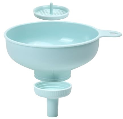Volumoon Imbuto Cucina 3 in 1 Imbuto, Imbuto Cucina, Imbuto Riutilizzabile, Imbuto Marmellata, Imbuto a Bocca Larga Grande, Imbuto di Plastica di Qualità per Fagioli Olio da Cucina Liquido e Polvere