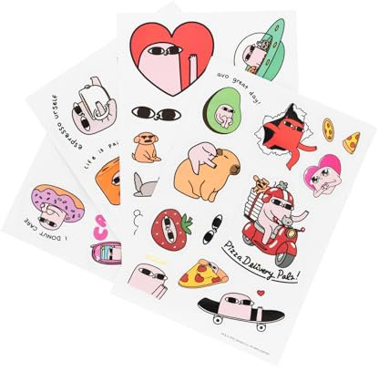 Grupo Erik Gadget Decals - Abziehbild Ketnipz - Kawaii Sticker Set - wasserdichte und wiederverwendbare Aufkleber - Anime Aufkleber - Kenipz Fanartikel