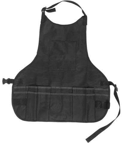 OFFSCH Original Malerei Schürze Werkzeug Taschen Öldicht Arbeitskleidung Künstler Lagerung Schürze Schwarz