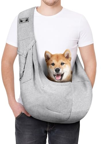 AUYAO Bärsele hund hundbärare bärväska hund bärväska hund väska husdjur husdjur hundväska hundväska katt hundväska för promenader utomhusaktiviteter utflykter A, ljusgrå