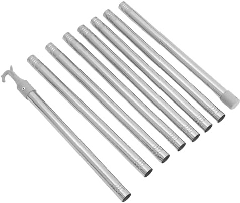 Garneck 3.2m Palanca Deslizante del Techo Corredizo Varilla de Acero Inoxidable para Persianas Barra para Persianas de Tejado para Ventanas de Loft y Cortinas Celulares