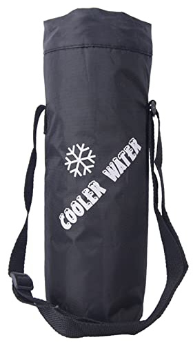 SkyPOOU Sac isotherme portable pour bouteilles d'eau et canettes - Sac de transport pour transporter des cadeaux - Sacs isothermes pour les voyages, Noir , Taille unique