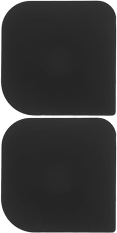 HOMSFOU Grattoirs de Nettoyage en Plastique Noir 2 Pièces, Grattoirs à Casseroles et Poêles Multifonctions, Outil Pâtisserie pour Raclage et Découpe, Petit Format la Cuisine et Pâtisserie