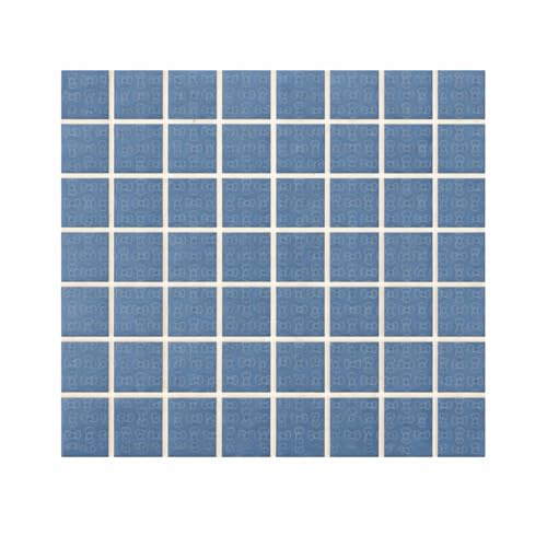 Stock Ceramiche Piastrelle Rivestimento 20x20 Effetto Mosaico Blu, Bagno e Cucina, Fughe Preincise, 1 MQ 25 Pezzi