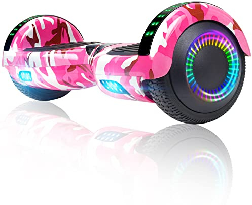FLYING-ANT Hoverboard, 6.5 Inch Self Balancing Hoverboards with Bluetooth and Flashing LED Lights, Hover Board for Kids Teenagers