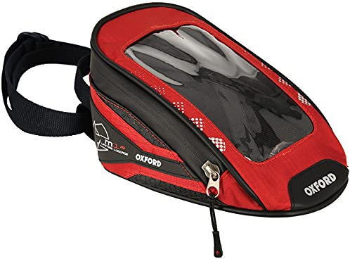 Oxford Red M1R Micro Tank - 1 Litre Motorcycle Bag