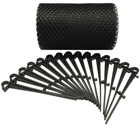 Selections Gutter Protection Mesh Guard with 15 Fixing Clips (6m x 17.5cm)