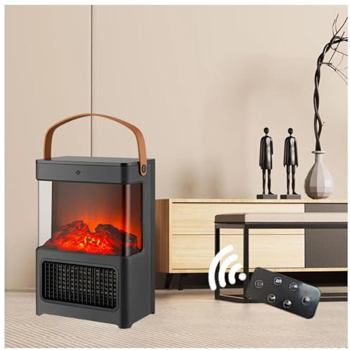 Caminetto Elettrico Da Terra Tre Secondi Di Calore Rapido, Tre Livelli Di Regolazione, Camino Portatile, Fiamma Dinamica 3d Con Telecomando Camino Stufa Elettrica Basso Consumo