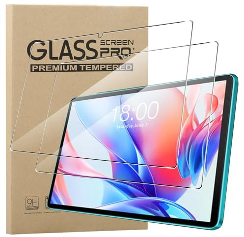 KZIOACSH Screen Protector for TECLAST P33/TECLAST P30/P30T 10.1 Inch,2 Pack HD Clear Scratch-Resistant Tempered Glass [9H Hardness] Touch Sensitive Anti-Fingerprint Protective Screen Guard Film