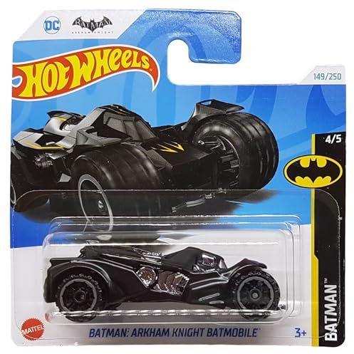 Hot Wheels - Arkham Knight Batmobile - Batman 4/5 - HTB22 - Short Card - DC Comics - Black - Mattel 2024 - 1:64