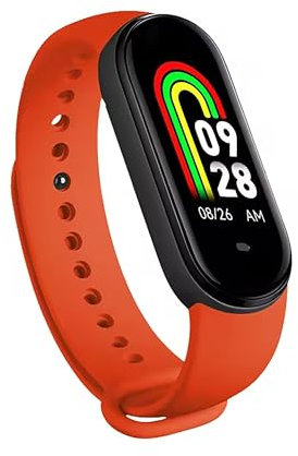 OROLOGIO BAND SMART M8 8 FREQUENZA CARDIACA OSSIGENAZIONE STRESS IMPERMEABILE IP67 SONNO RICARICA MAGNETICA (Rosso)