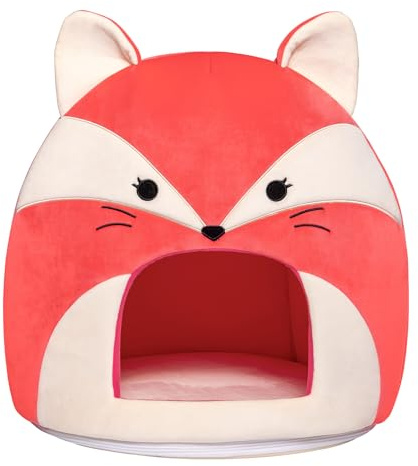 Squishmallows Original 16-Inch Fifi the Fox Squishmallows Pet Cat Cave - Ultrasoft Official Jazwares Pet Bed, Small Dog Bed, Dog Cave